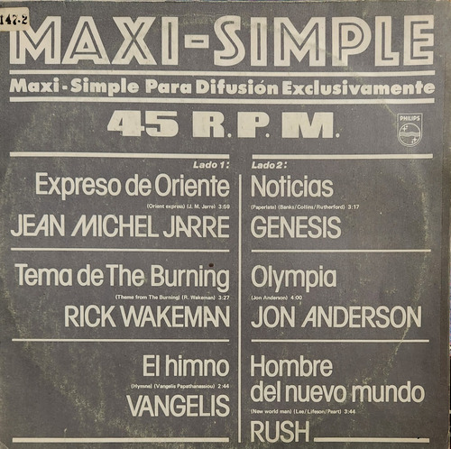 Cinco Lps Maxi Simple De Difusion (vinilo Raro) Oferta 7