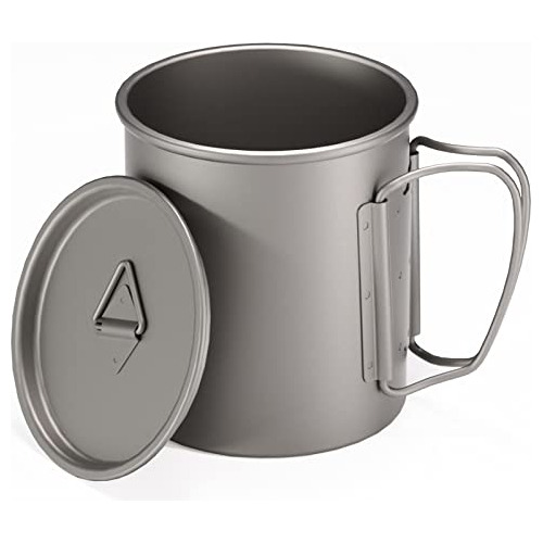 Taza De Titanio De 300 Ml / 10 Oz Camping Al Aire Libre...