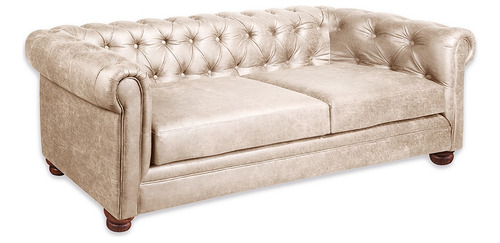 Sofa Florencia 3 Cuerpos Cuero Colorado - Latam Home