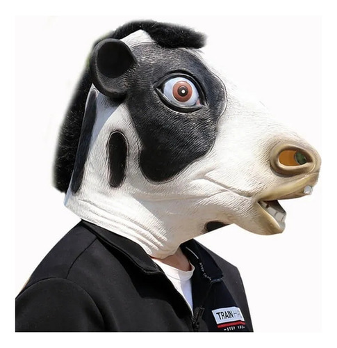 Xj Mascara Cabeza Caballo Vacas Latex Halloween Disfraz