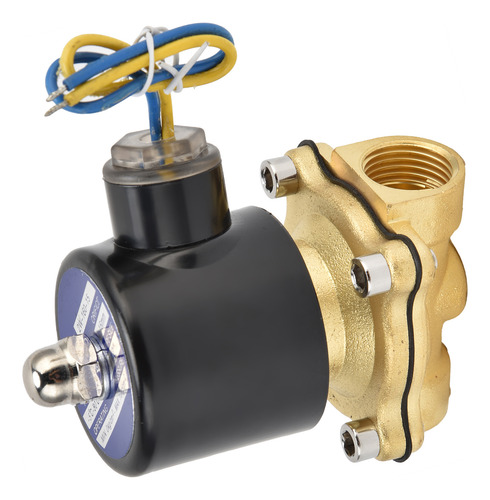 Válvula Solenoide Normalmente Cerrada 2w16015 G1/2 En Latón
