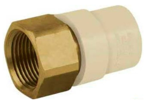 Cpvc Adaptador Hembra Cpvc 1/2 Rosca Metálica
