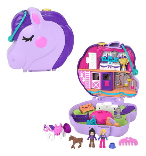 Polly Pocket Estuche De Poni Jumping Style 