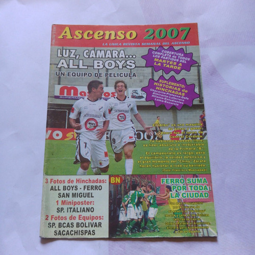 Revista Ascenso 2007 556 All Boys Ferro Deportivo Italiano 
