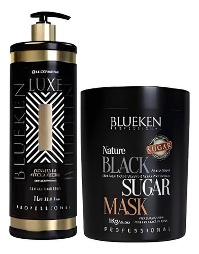Escova Progressiva Luxe 1l+ Mascara Black Sugar 1kg
