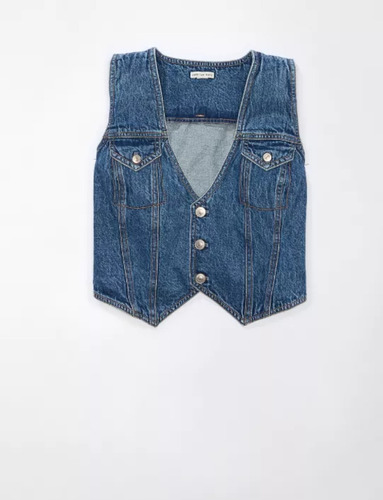 Chaleco De Jean Denim American Eagle