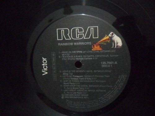 Rainbow Warriors = Greenpeace (disco Duplo)= Coletânea Vinil (Usado)
