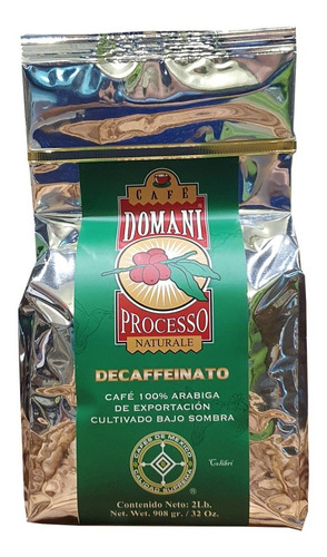 Café Domani Descaffeinatto, 100% De Veracruz 908gr