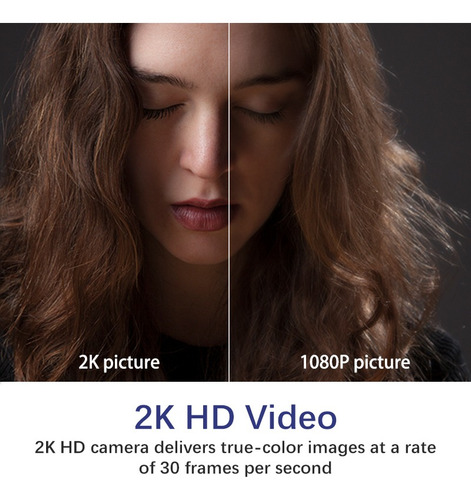 Webcam 2k Full Hd 1080p Web Camera Autofocus Com Microfone