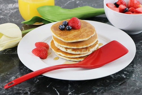 Reston Lloyd Melamine Utensil Set, 4pc, Rojo