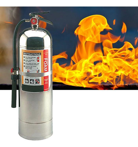 Extinguidor De Espuma Ar Fff, Mxpbb-001,9lts. Clase A, B