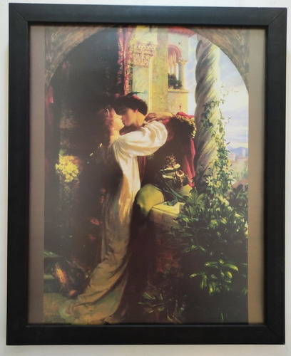 Frank Dicksee / Romeo Y Julieta Litografía Enmarcada 50 X 40