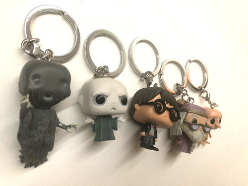 Funko Pop Llavero Harry Potter Dumbledore Voldemort Doby Dem