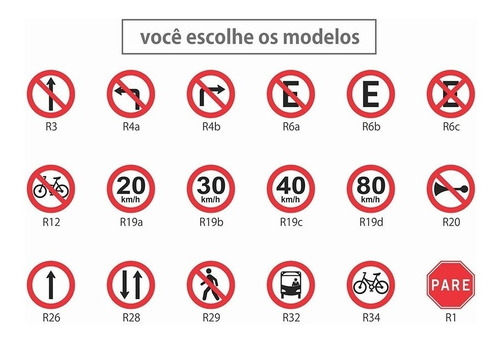 Imagem 2 de 5 de Placa Proibido Virar À Esquerda - 50cm Diâmetro - Pvc 3mm