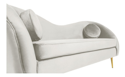 Sofá Salas Modernas Minimalistas Sillones Retro Lounge Color Nieve