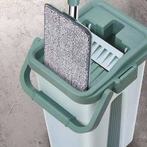 Imagen 6 de 10 de Mopa Fly Mop Trapeador Ultraplano Giratorio Balde Escurridor