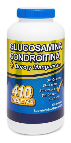 Glucosamina Condroitina Boro Magnesio 410 Pz Just For You Sabor Sin Sabor