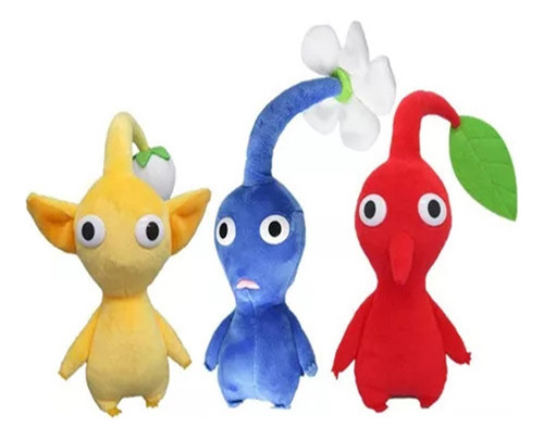 Juguete Infantil Pikmin Decoration Con Flores Rojas Y Azules