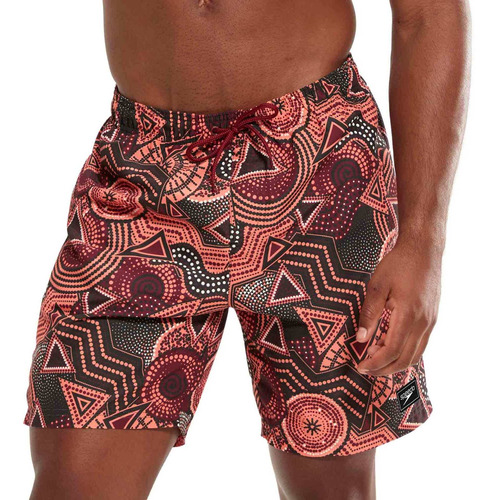 Pantaloneta Digital Print 18 Pulgadas Negro / Rojo-xxl Speed