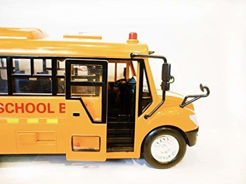 Big Daddy Enorme Autobus Escolar Amarillo Con Luces Y Puerta