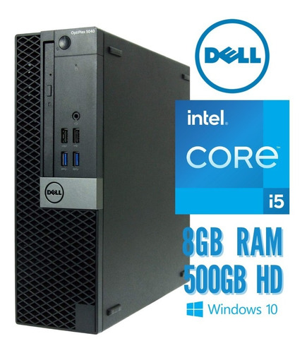 Cpu Dell Optiplex 5050 Intel Core I5 7500, 8gb, 500hd - W10