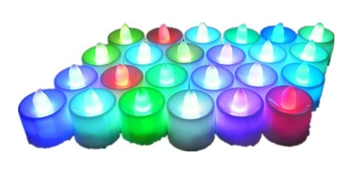 Set 24 Unidades Velas Led Con Luz