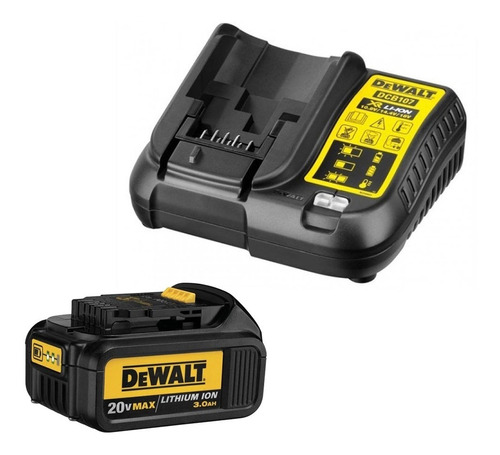 Kit Carregador Bivolt E Bateria 20v 3.0ah Max Dewalt Dcb200