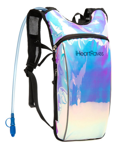 Iheartraves Hydropack Mochila De Agua Holográfica Para Rave