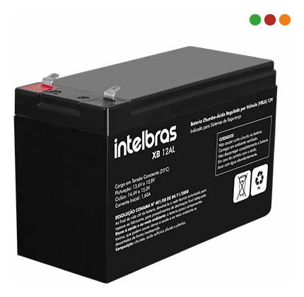 Alarma Bateria Intelbras De 12v Y 7 Amp Xb 1270
