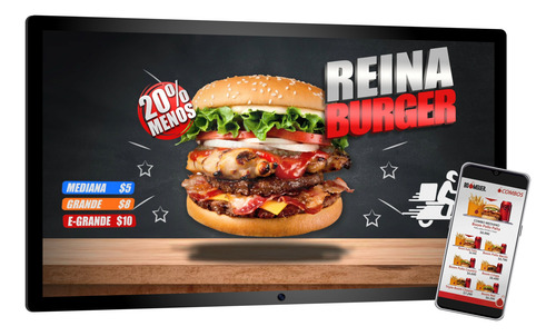 Menú Animado Digital Personalizado Para Tv Y Redes Sociales