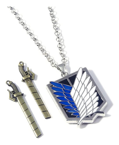 Alas De La Libertad Colgante Collar Anillo 2pcs-cosplay