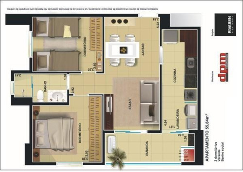 Imagem 14 de 14 de Apartamento Com 1 Dormitório Para Alugar, 45 M² Por R$ 1.400,00/mês - Jardim Palma Travassos - Ribeirão Preto/sp - Ap5715