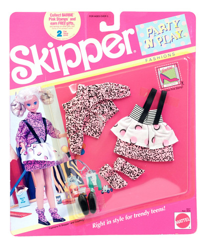 Barbie Skipper Party 'n Play Fashions Ruffle Jumper 1990