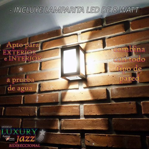 Imagen 10 de 10 de Artefacto Iluminacion Exterior Jardines Lampara Led 8w X5uni