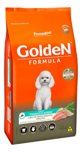 Alimento Golden Premium Especial Formula para cão adulto de raça pequena sabor frango e arroz em sacola de 10.1kg