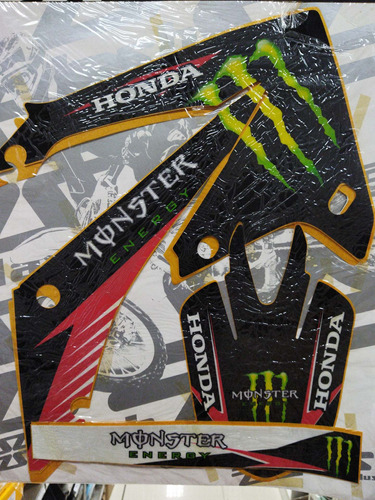 Kit Calcos Completo Monster Honda Crf 450 Del 2009