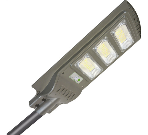 Lampara Luz Solar Exterior Led 90w Luminaria Publico Color Gris