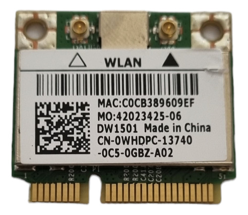 Mini Placa Wi-fi Dw1501 Bcm94313hmg2l P/ Note Dell N4030 (Usado)