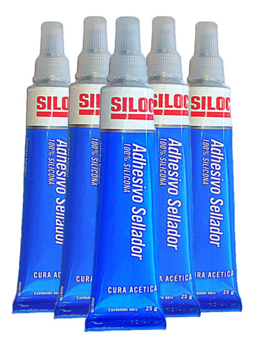 Sellador Silicona 100% Acetica Siloc Transparente 25g X 30u