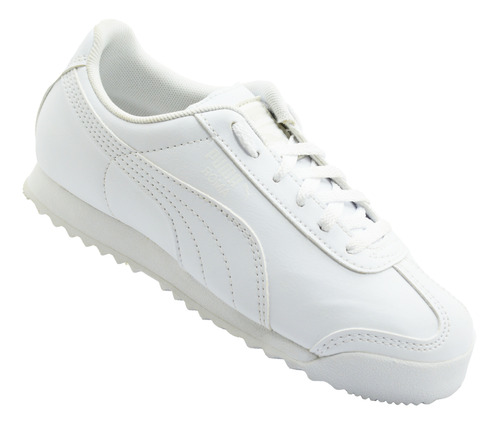 Tenis Puma Roma Basic Ps 361594 14  White Gray Blanco  