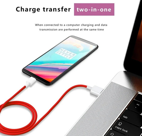 Cable Usb C De Carga Rápida Para One Plus 2m