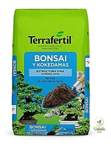 Terrafertil Sustrato Para Bonsai Kokedamas 5l Valhalla Grow