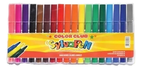 Marcadores De Colores Sylvapen Gruesos Pack X18 Febo