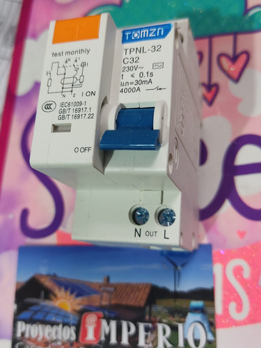 Imagen 3 de 10 de Interruptor Diferencial Disyuntor Breaker Ac 60hz Automático