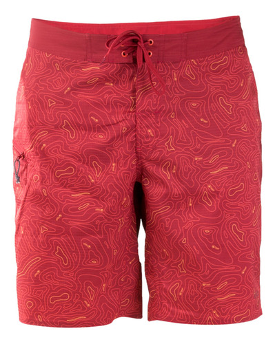 Short Hombre Shark Boardshort Rojo Lippi