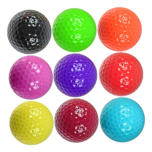 Navidad Pelotas De Golf Coloridas Para Practicar, 9 Unidades
