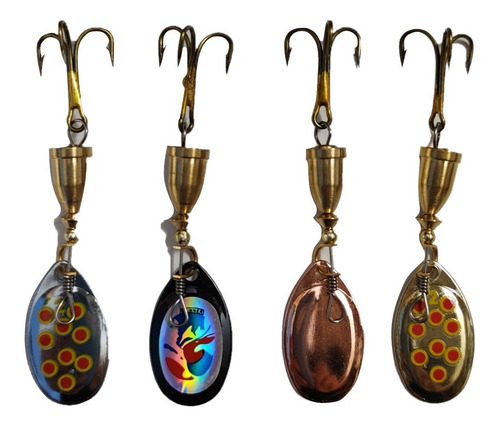 Spinner Mariposa Pesca Trucha Salmon 4 U/n