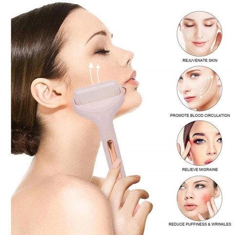 Imagen 2 de 6 de Masajeador Facial Gel Frío Crio Terapia Hinchazón Poros