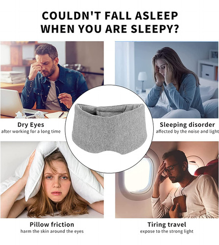 Máscara Dormir Para Hombresy Mujeres 100% Algodón Paradormir