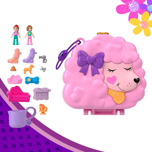 Polly Pocket Bolso Portatil 2 En 1 Y Set De Juego Mattel